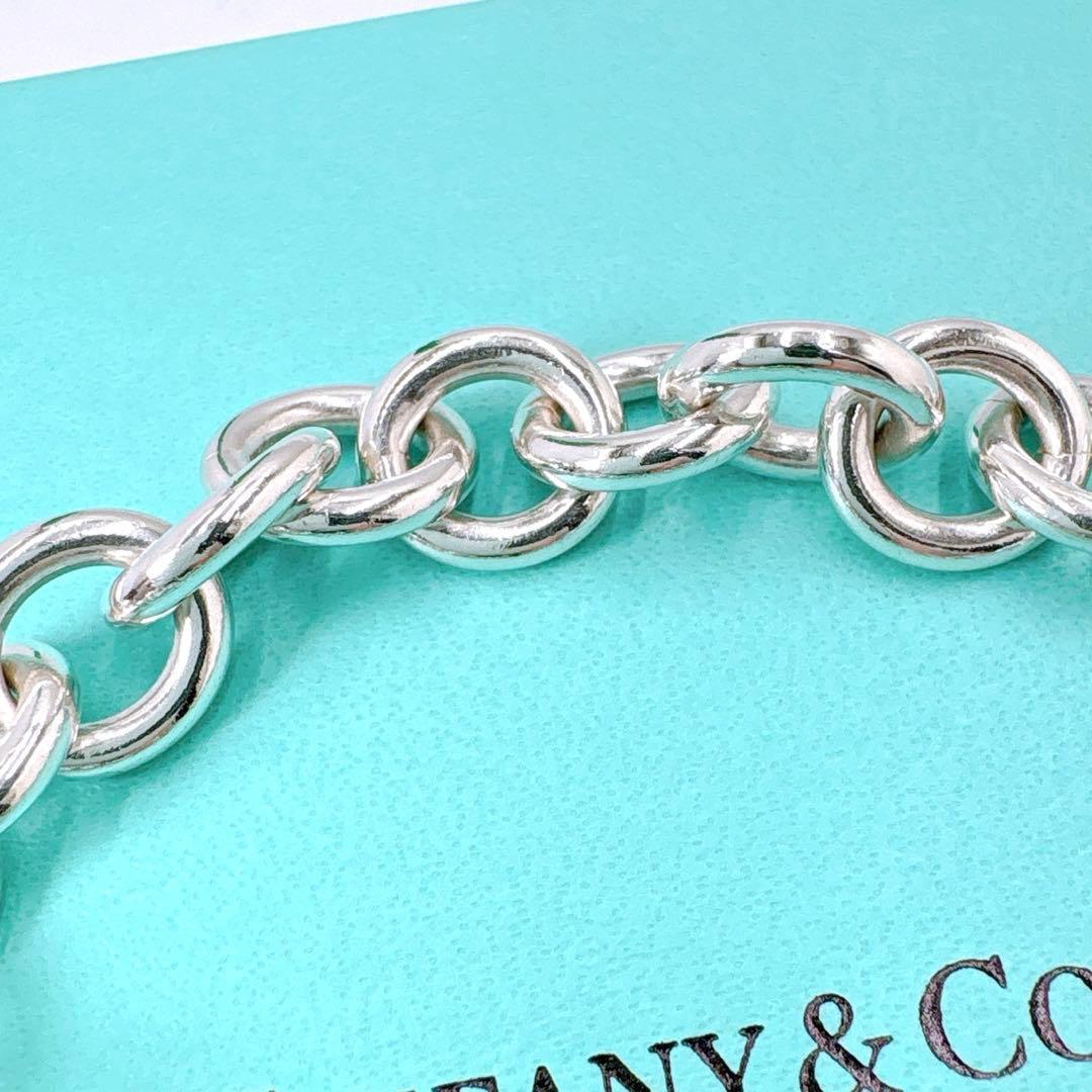 美品 オールドティファニー リターントゥ ラウンド ブレスレット シルバー925