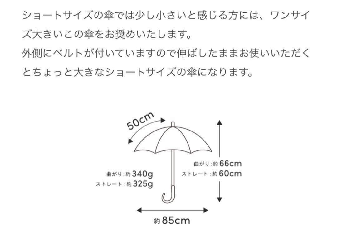 新品　サンバリア100 2段折　フリル　ホワイト　日傘　木曲がり手元
