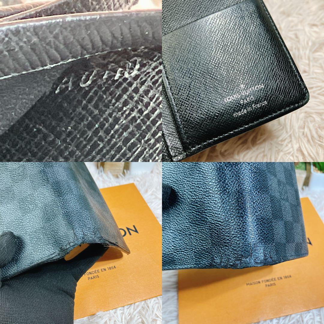 ルイヴィトン ポルトフォイユ ブラザ ダミエ グラフィット メンズ 長財布