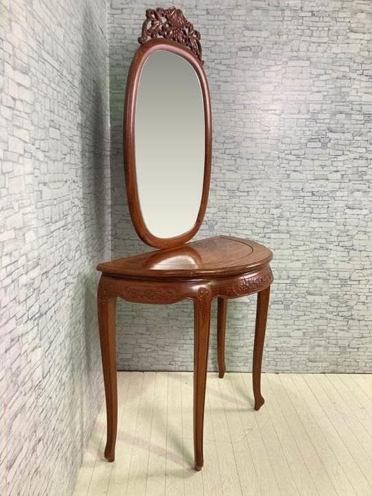 アンティーク調 ドレッサー 鏡台 レトロ ヴィンテージ 化粧台 イギリス 猫脚