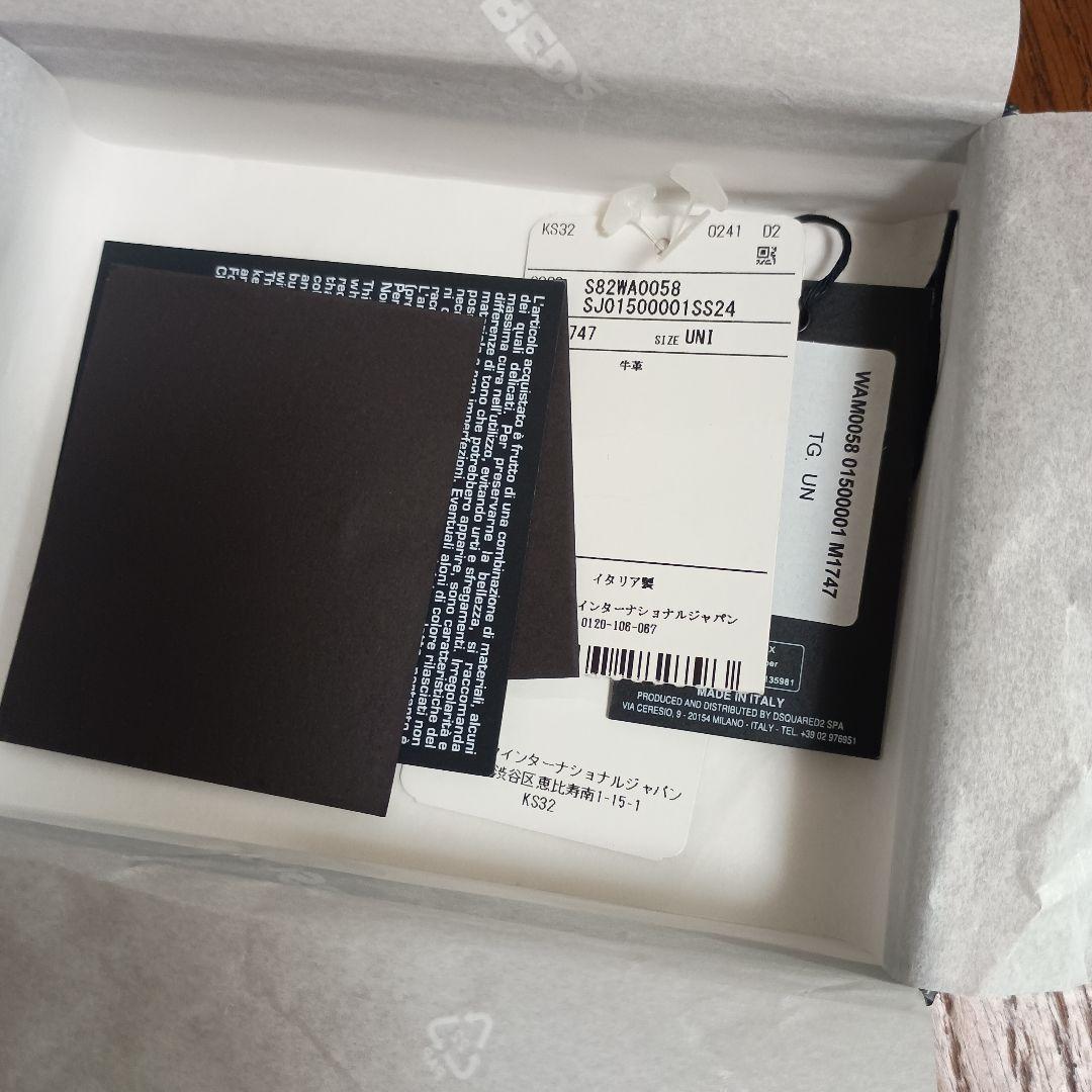 DSQUARED2 折り財布 ホワイト/レッド