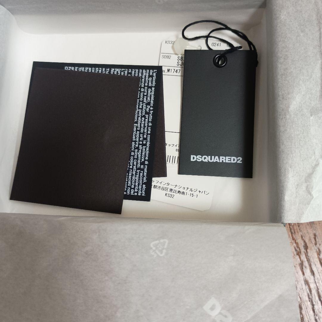 DSQUARED2 折り財布 ホワイト/レッド