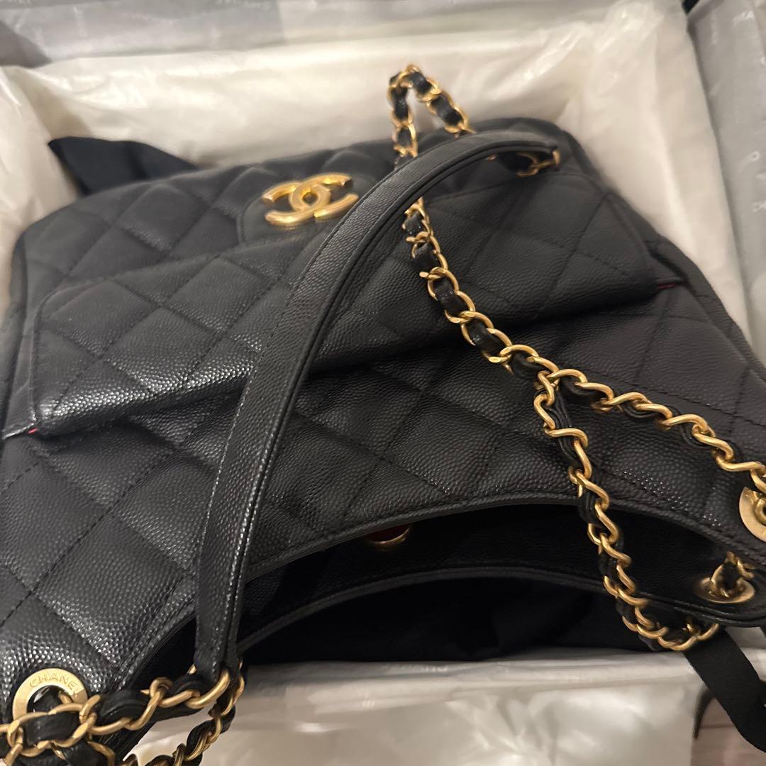 CHANEL ★キャビアスキンブラック ショルダーバッグ