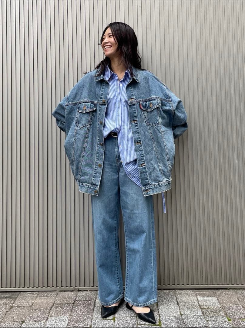 ungrid ビックシルエットデニムジャケット