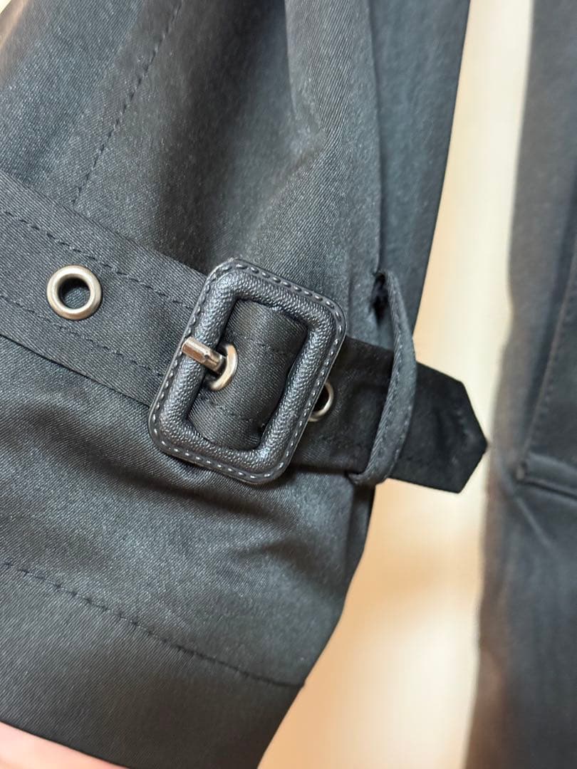 BURBERRY ブラック トレンチコート 2XL