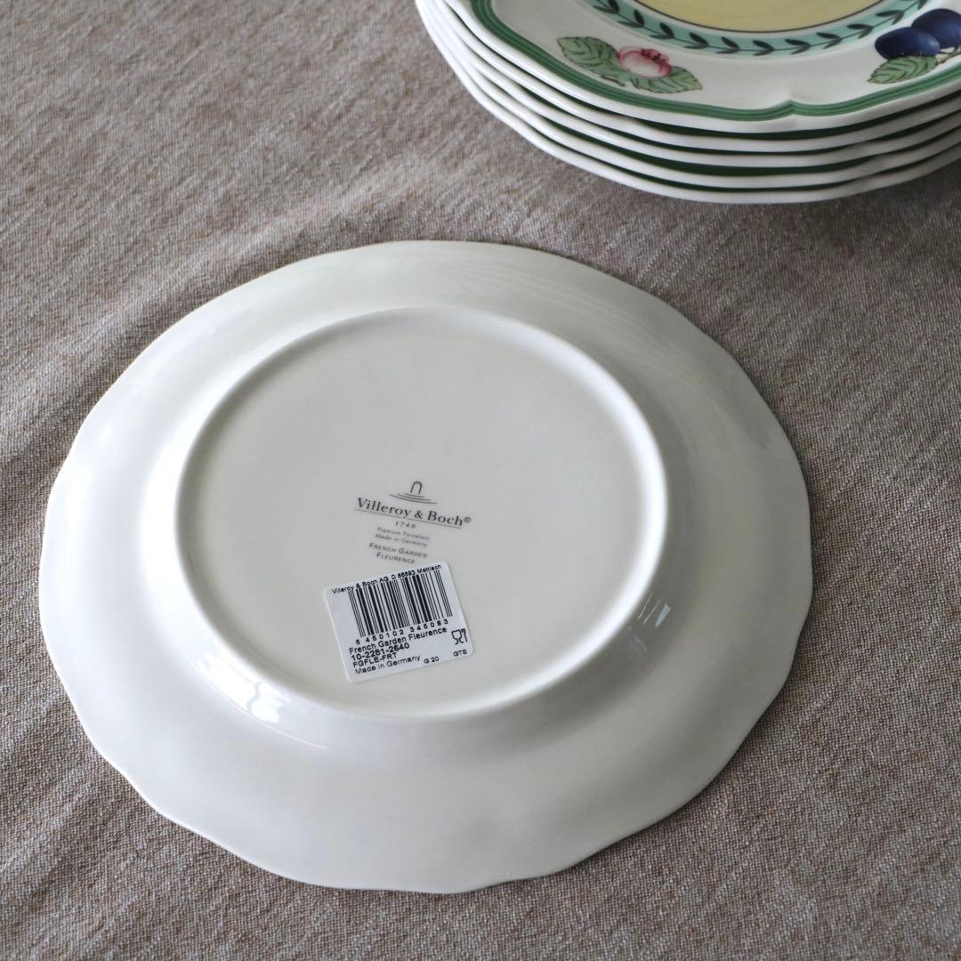 未使用) Villeroy&Boch 6枚Set フレンチガーデン