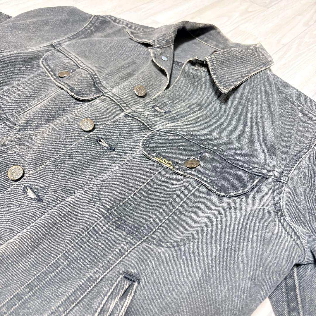 【美品】Lee リー USA製 デニムジャケット PATD-153438 グレー