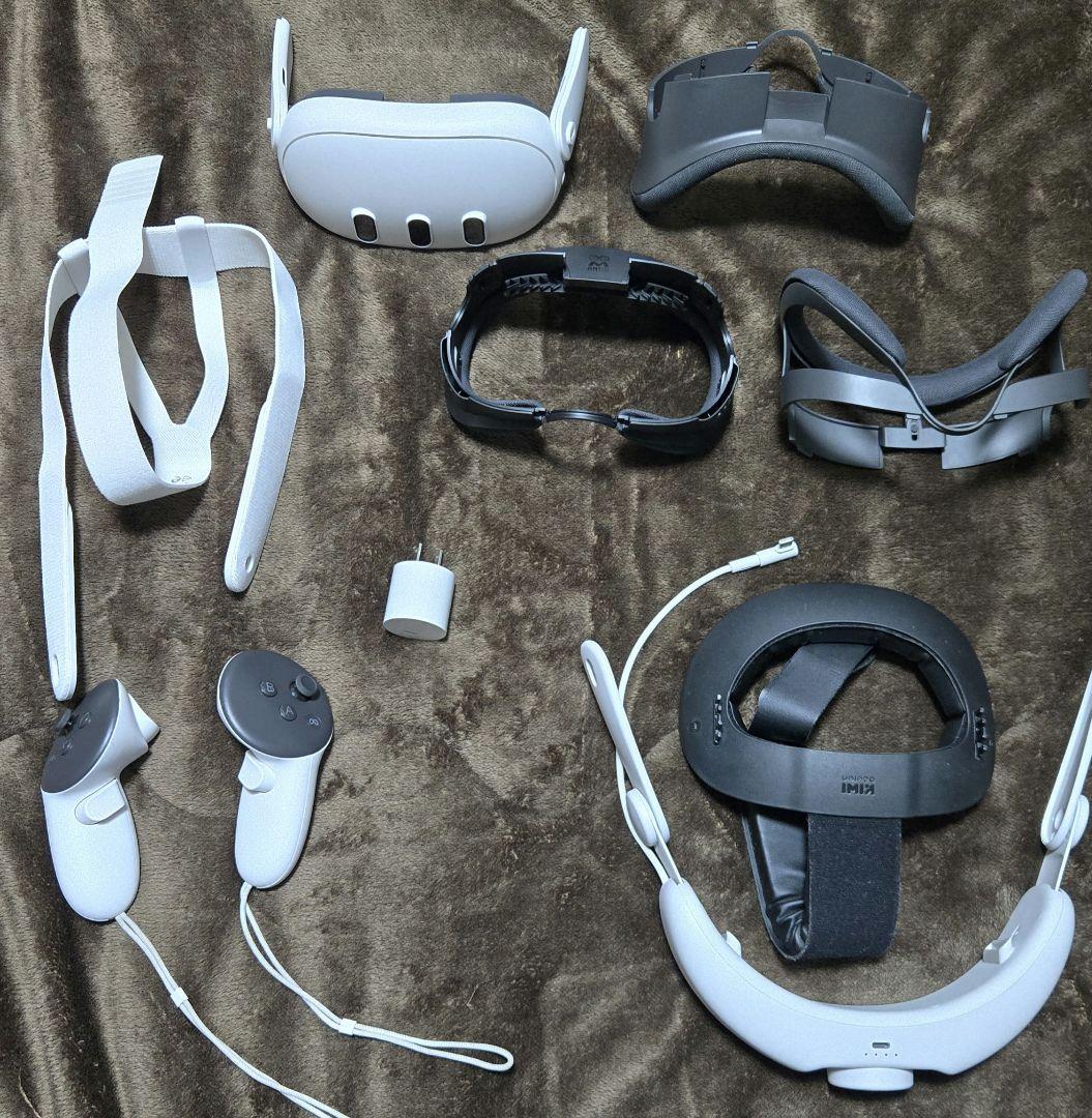  Quest 3 128GB＋ KIWI ヘッドストラップ＋接眼部２種類
