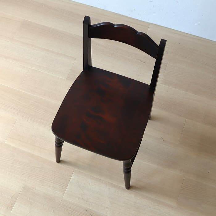 アンティーク 北海道民芸 チェア 小イス カバサクラ材 古家具 無垢材