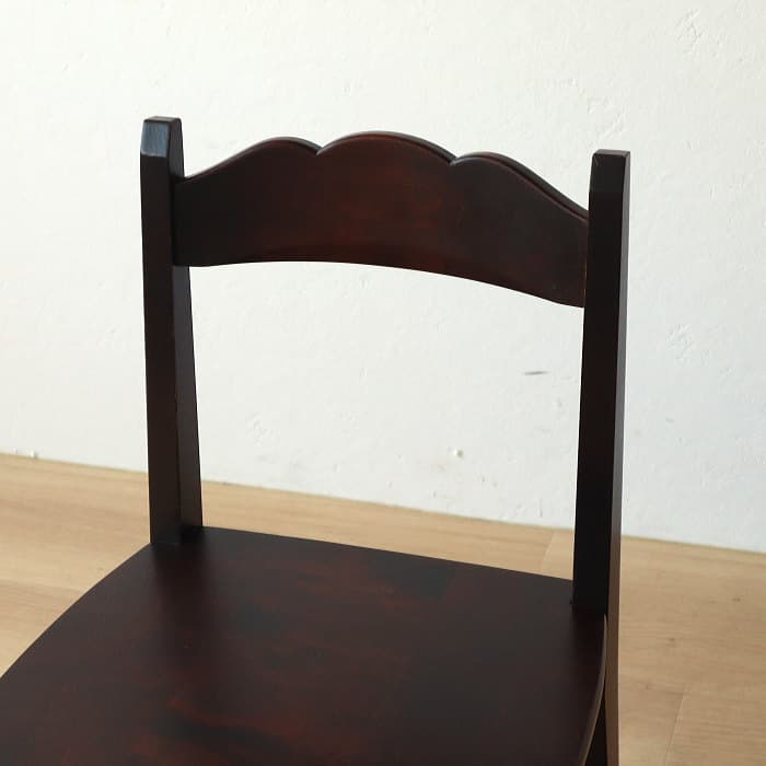 アンティーク 北海道民芸 チェア 小イス カバサクラ材 古家具 無垢材