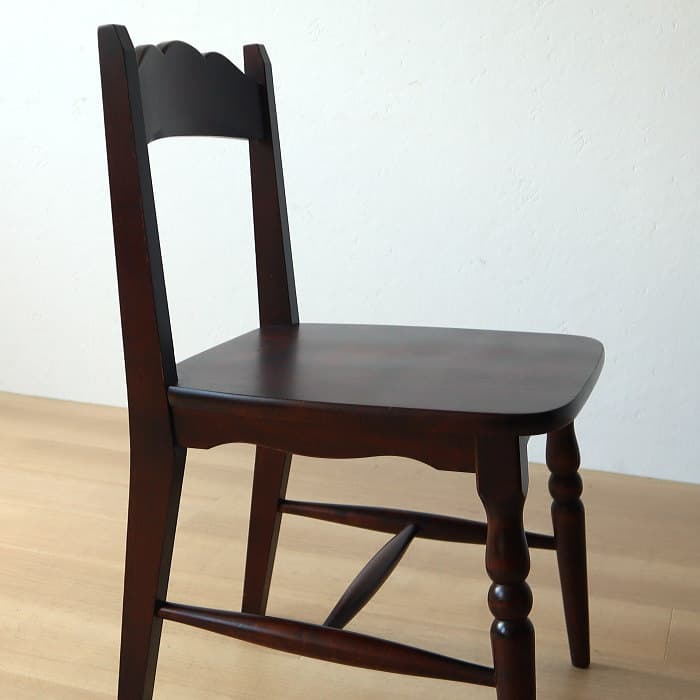 アンティーク 北海道民芸 チェア 小イス カバサクラ材 古家具 無垢材