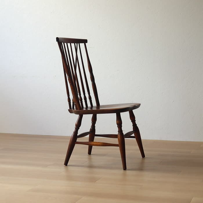 アンティーク 北海道民芸 チェア 小イス カバサクラ材 古家具 無垢材