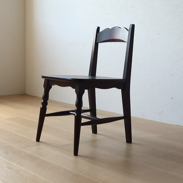 アンティーク 北海道民芸 チェア 小イス カバサクラ材 古家具 無垢材