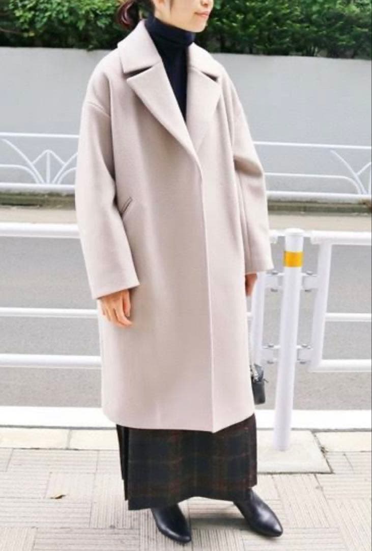 イエナ　オーバーチェスターコート　ホワイト