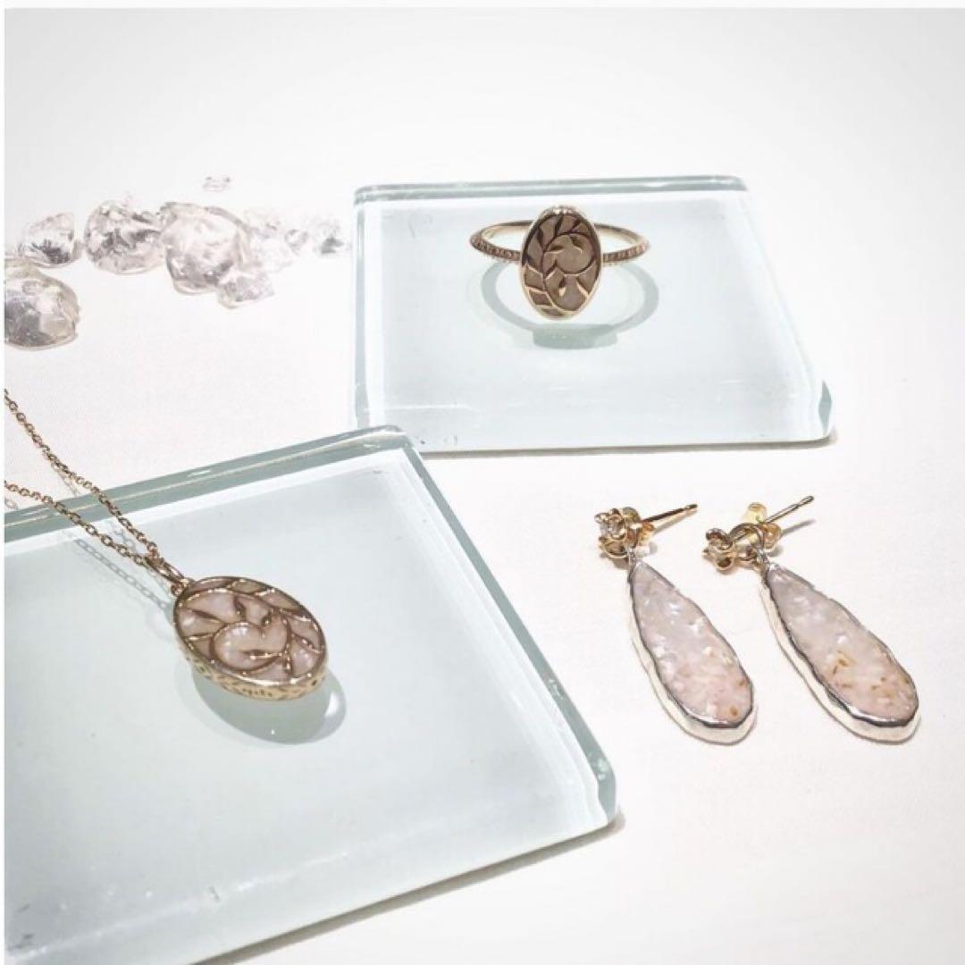 agete アガット K10 チャーム リバーシブル