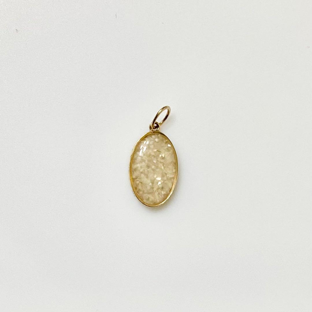 agete アガット K10 チャーム リバーシブル