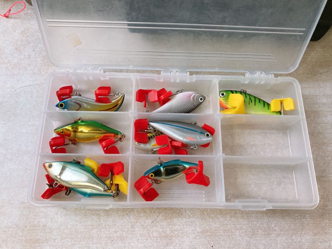 舞*茸様 【まとめ売り】釣具セット ルアー ワーム ケース付き バス釣り 大量セ