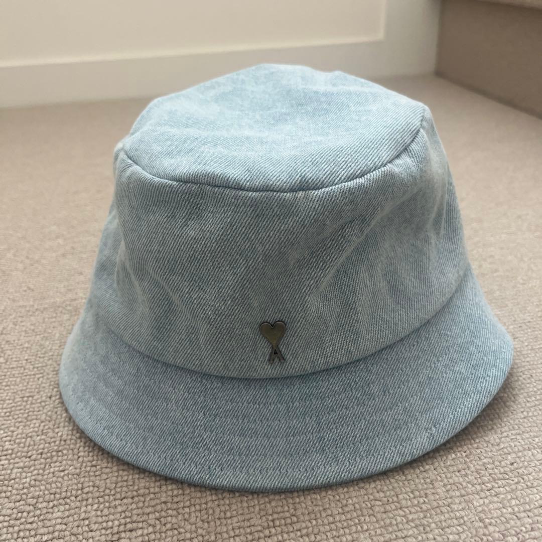 アミパリス　amiparisライトブルー デニム　バケットハット サイズ2