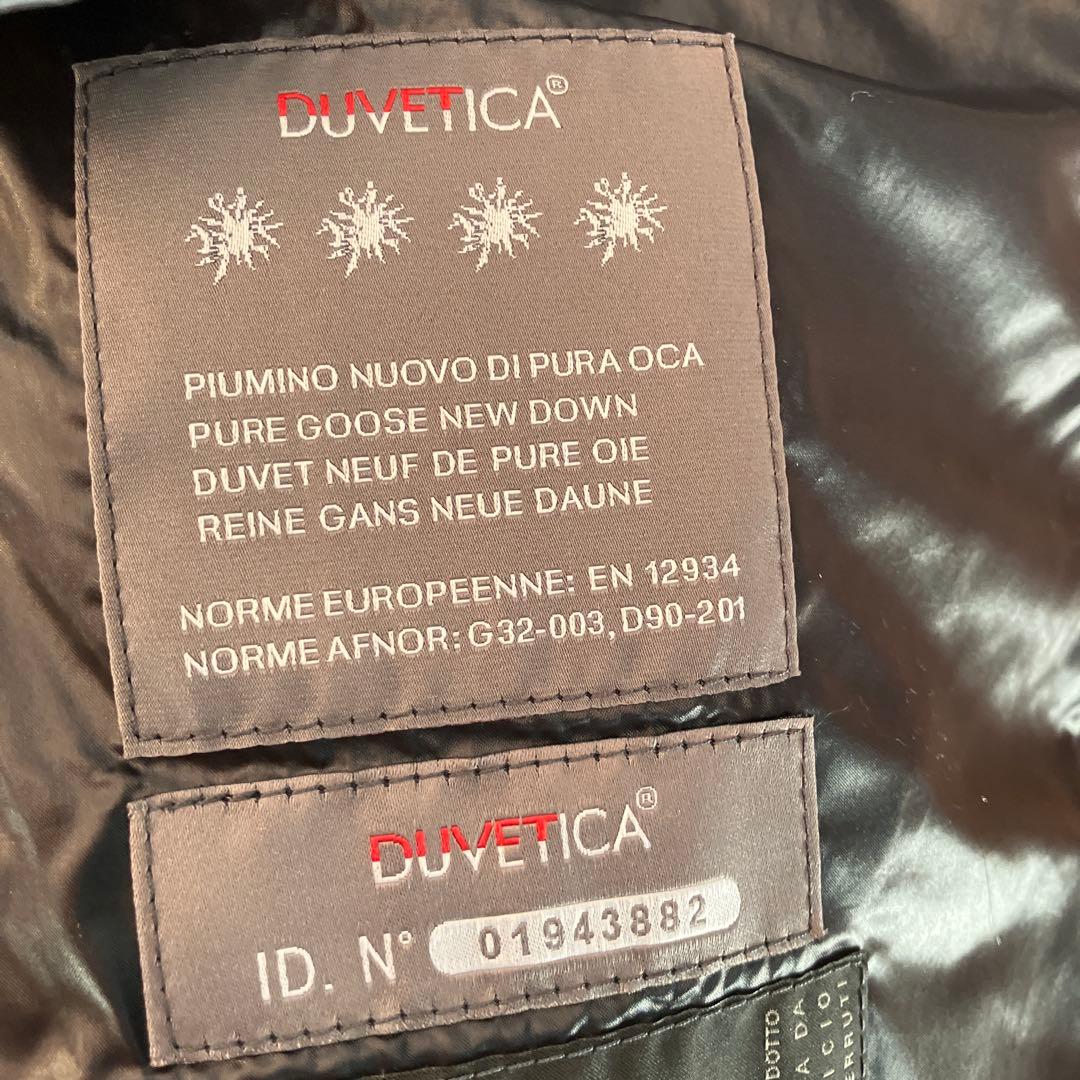 美品DUVETICA フード付きダウンベスト 44 ブラック
