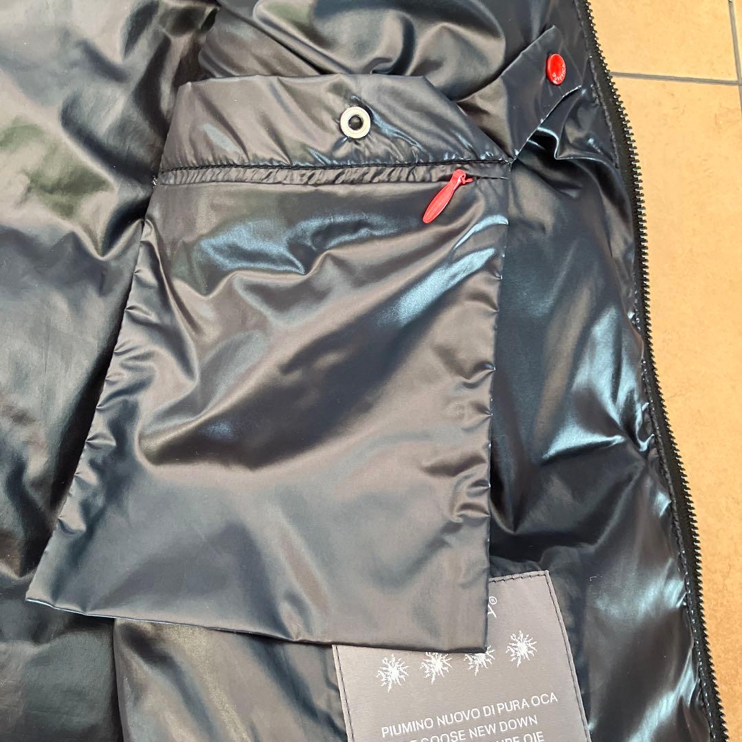 美品DUVETICA フード付きダウンベスト 44 ブラック