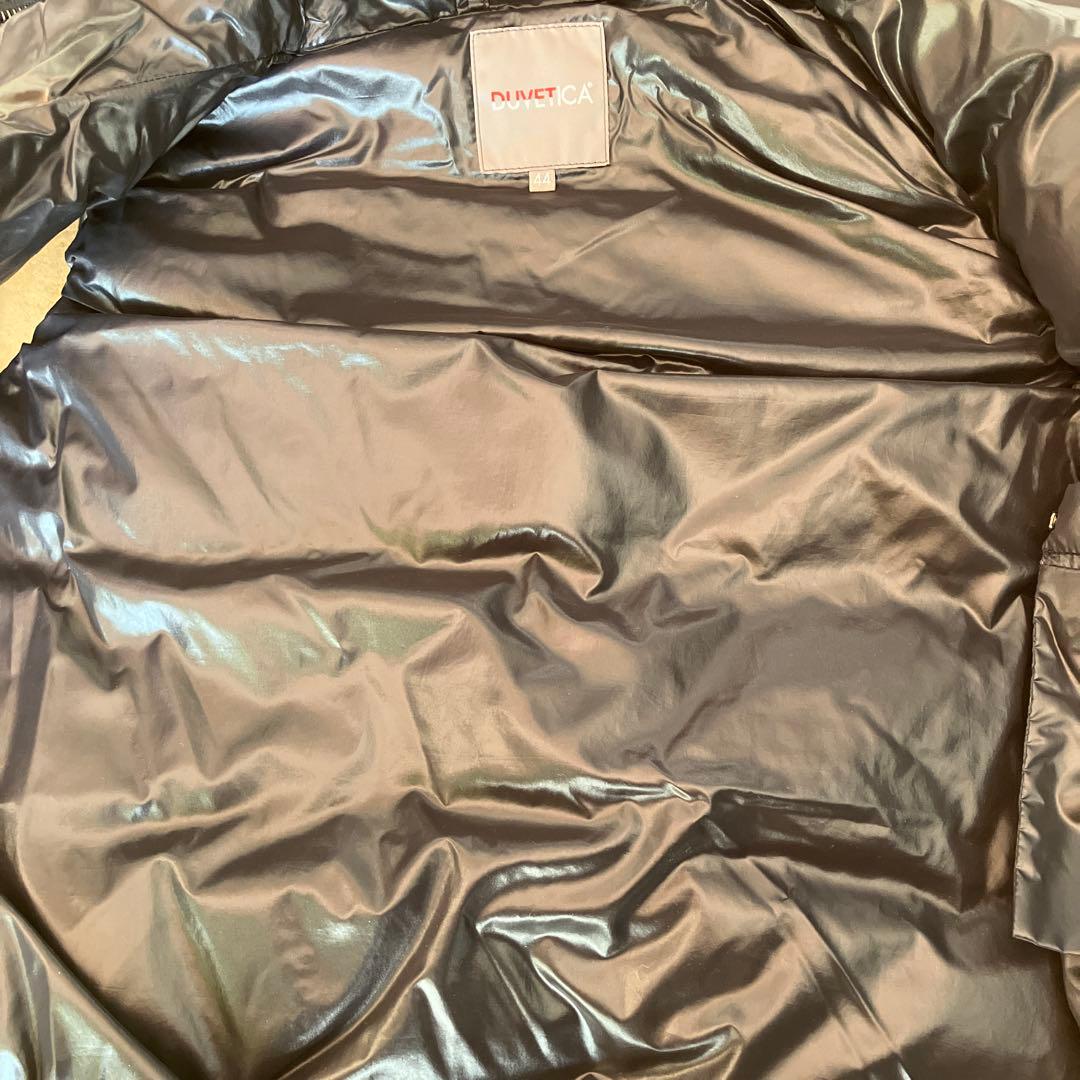 美品DUVETICA フード付きダウンベスト 44 ブラック