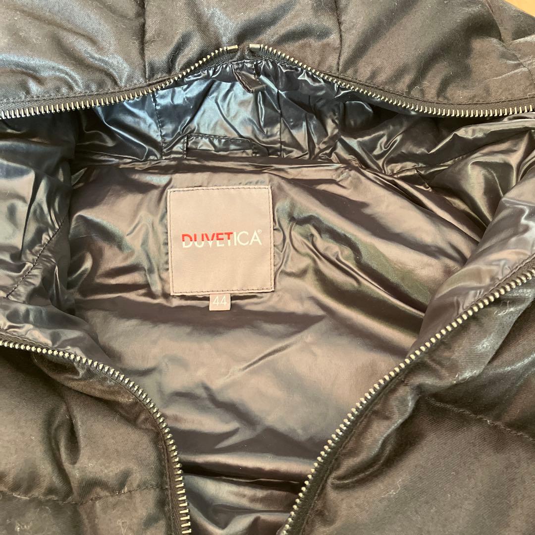 美品DUVETICA フード付きダウンベスト 44 ブラック