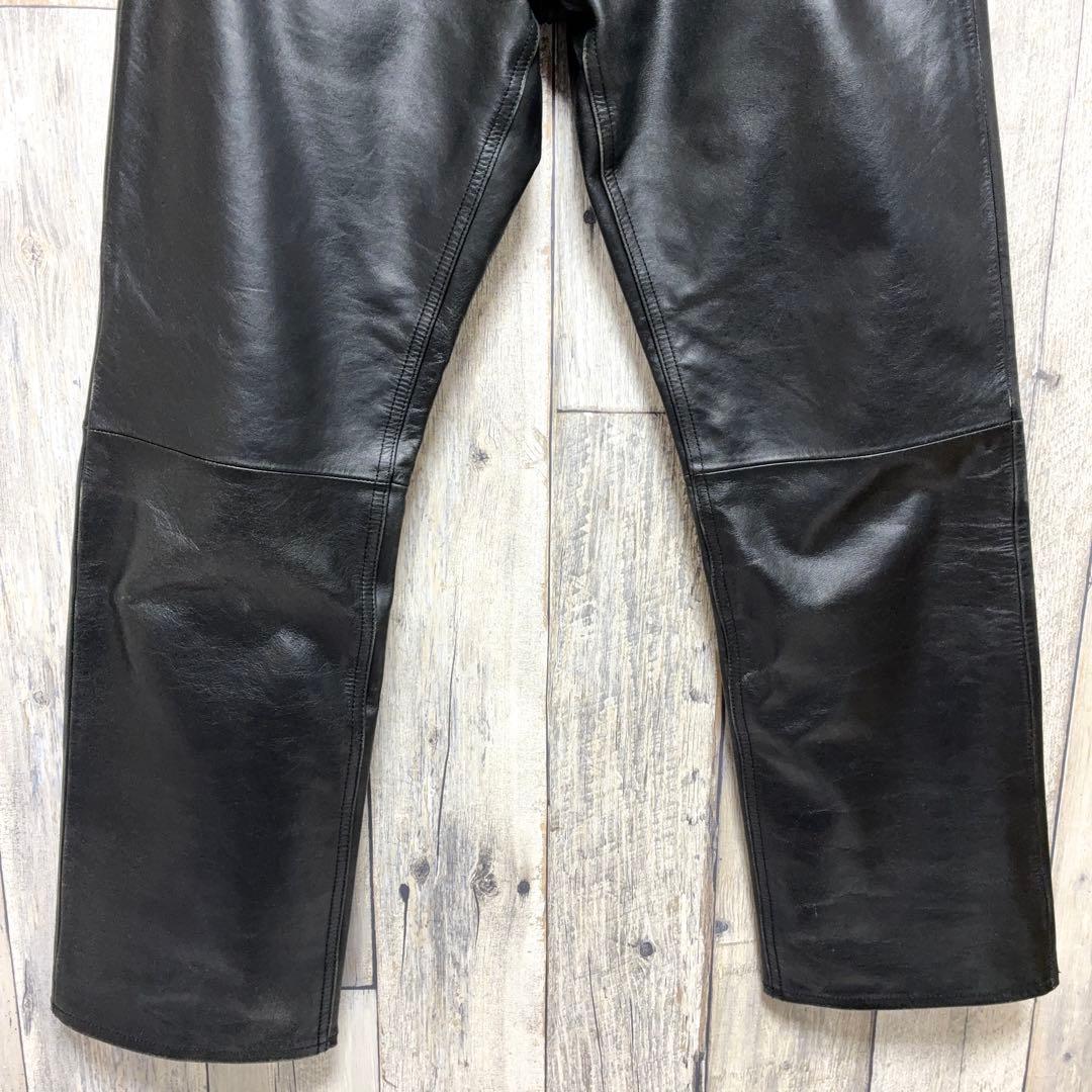 OLD GAP boot fit レザーパンツ ブラック 山田蓮 W31 L30