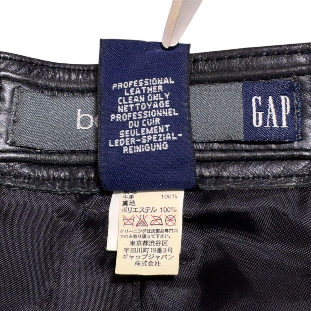 OLD GAP boot fit レザーパンツ ブラック 山田蓮 W31 L30