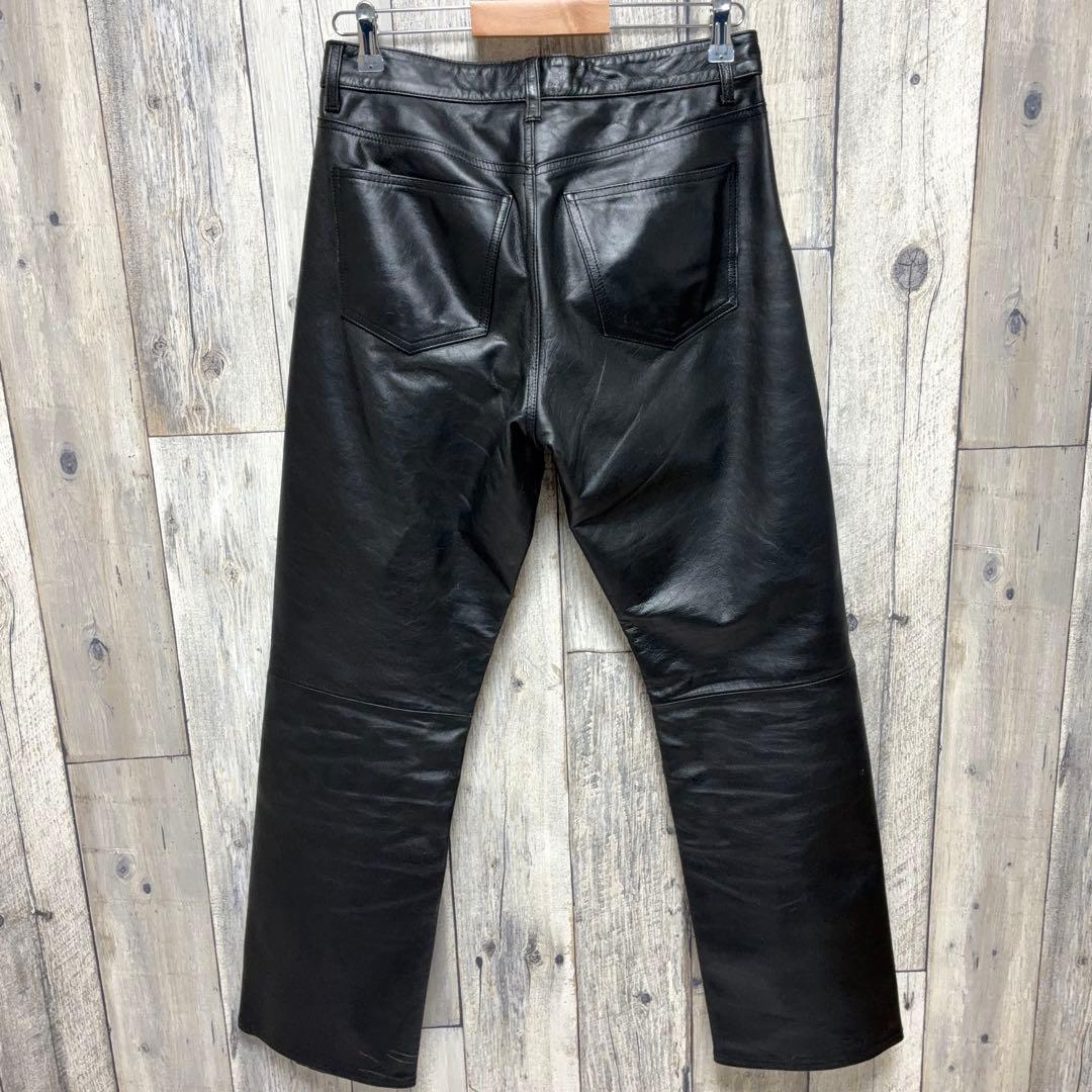 OLD GAP boot fit レザーパンツ ブラック 山田蓮 W31 L30