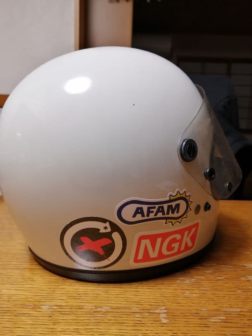 旧車SHOEI ヘルメット ホワイトМサイズ