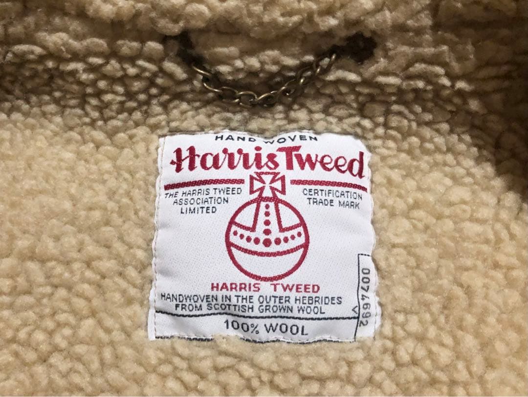 ハリスツイード×オクトパスアーミー 裏ボア コート ジャケット Mサイズ