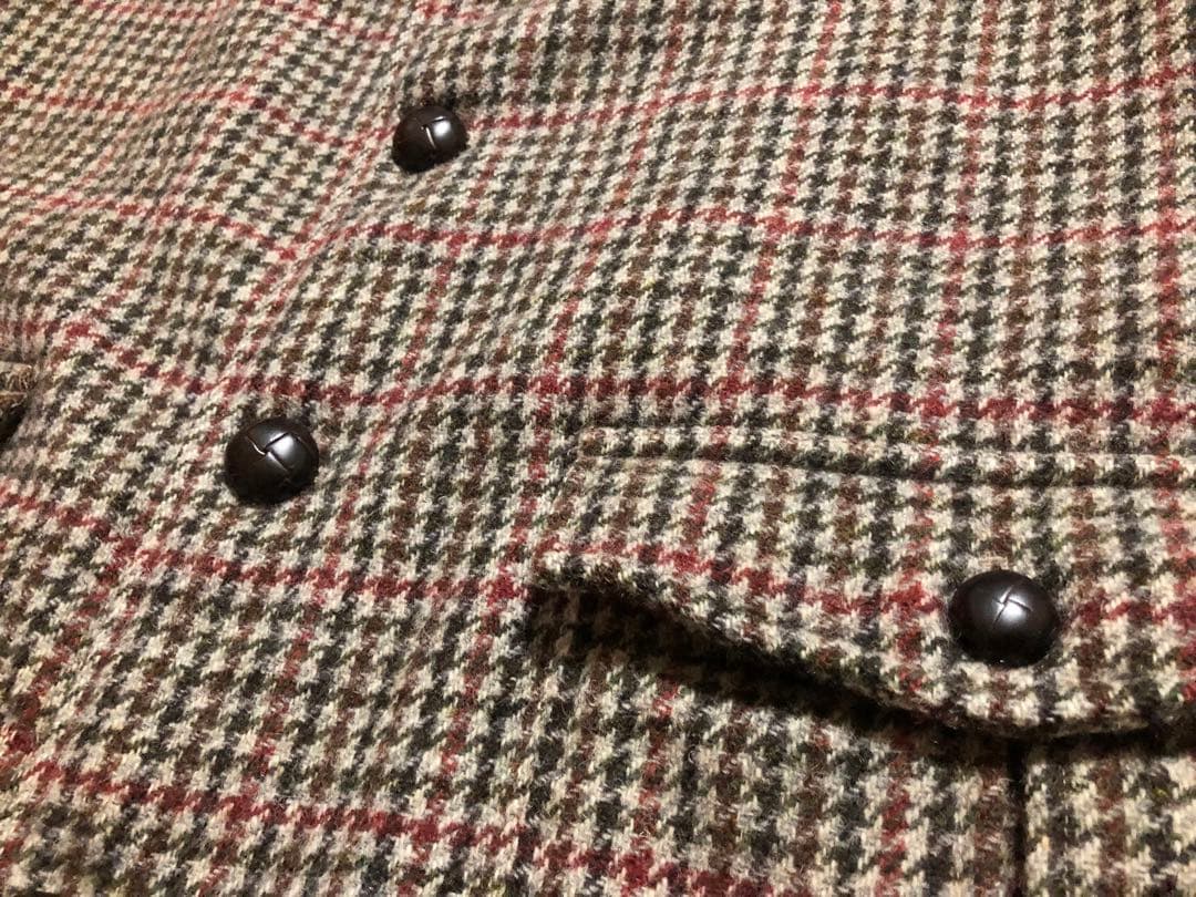 ハリスツイード×オクトパスアーミー 裏ボア コート ジャケット Mサイズ