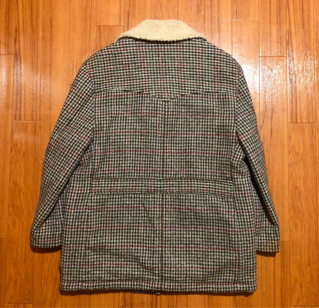 ハリスツイード×オクトパスアーミー 裏ボア コート ジャケット Mサイズ