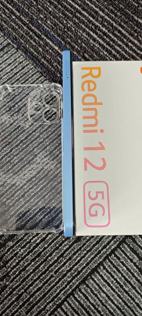 Xiaomi Redmi 12 5G 青色 本体 透明ケース付き