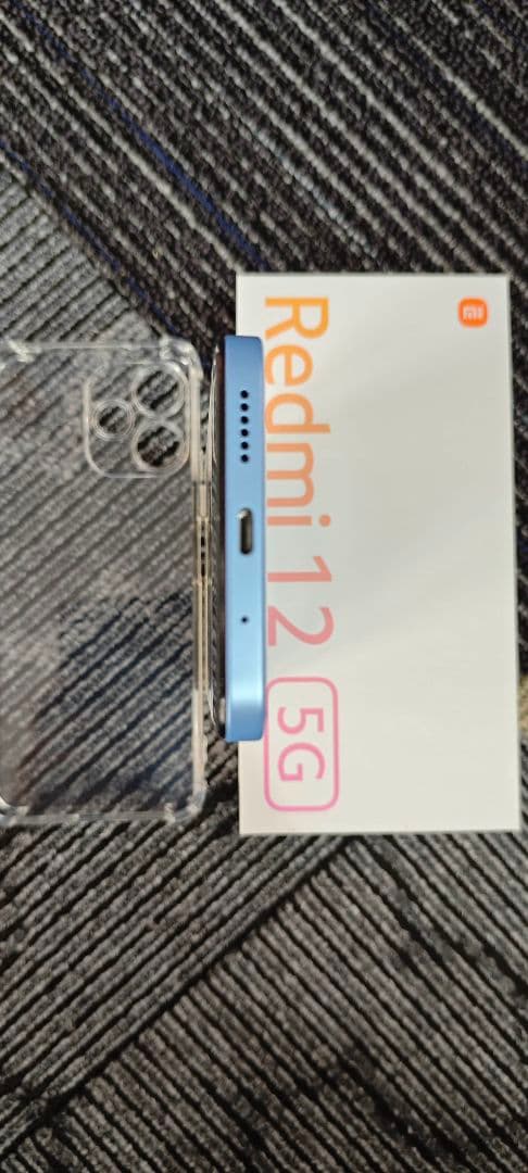 Xiaomi Redmi 12 5G 青色 本体 透明ケース付き