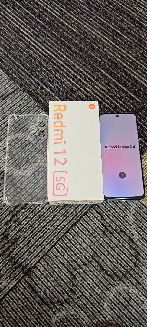 Xiaomi Redmi 12 5G 青色 本体 透明ケース付き