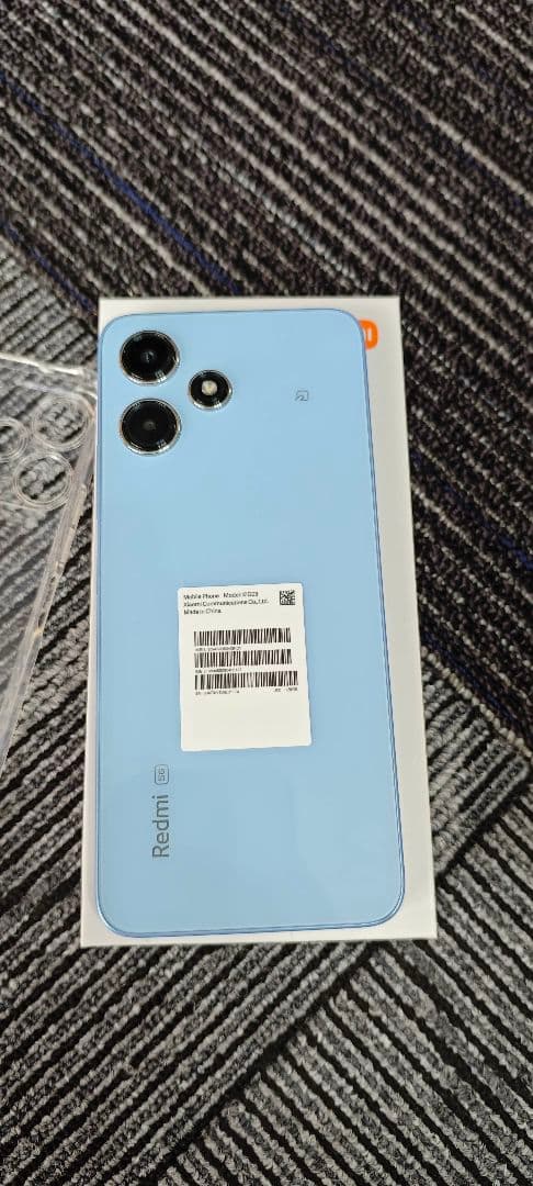 Xiaomi Redmi 12 5G 青色 本体 透明ケース付き