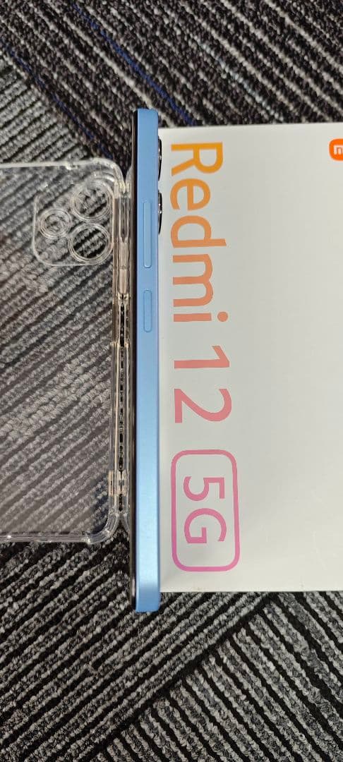 Xiaomi Redmi 12 5G 青色 本体 透明ケース付き