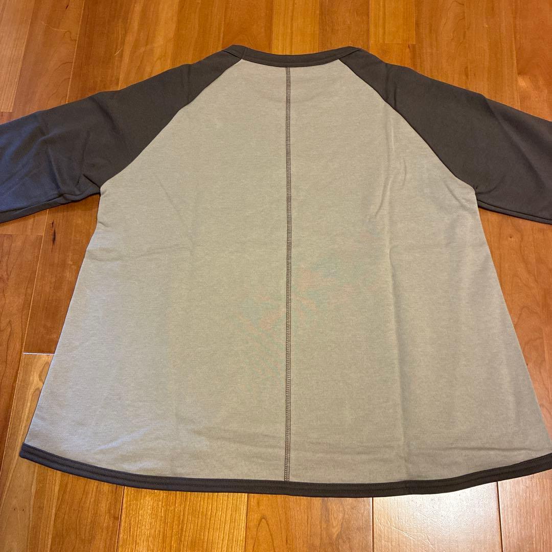 ハッピーママブラウンカットソー ワイドパンツブラウン グレーワンピースL