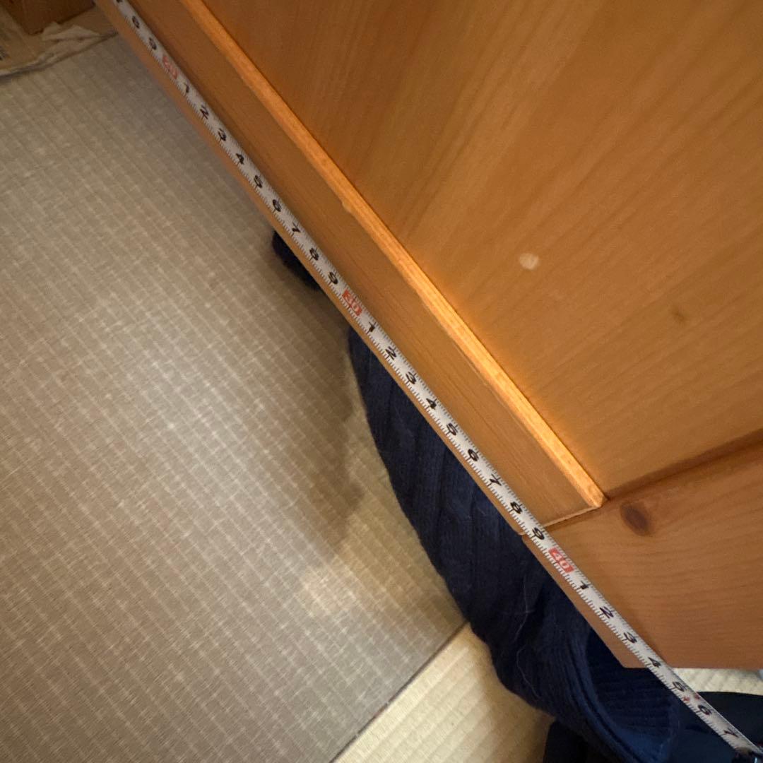 あちこです。ナチュラルウッド 食器棚 引き出し付き