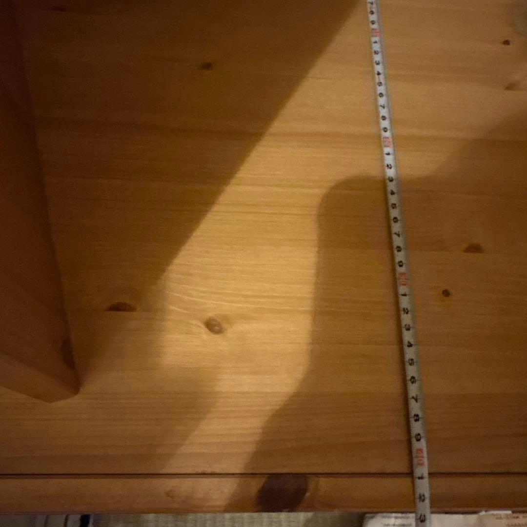 あちこです。ナチュラルウッド 食器棚 引き出し付き