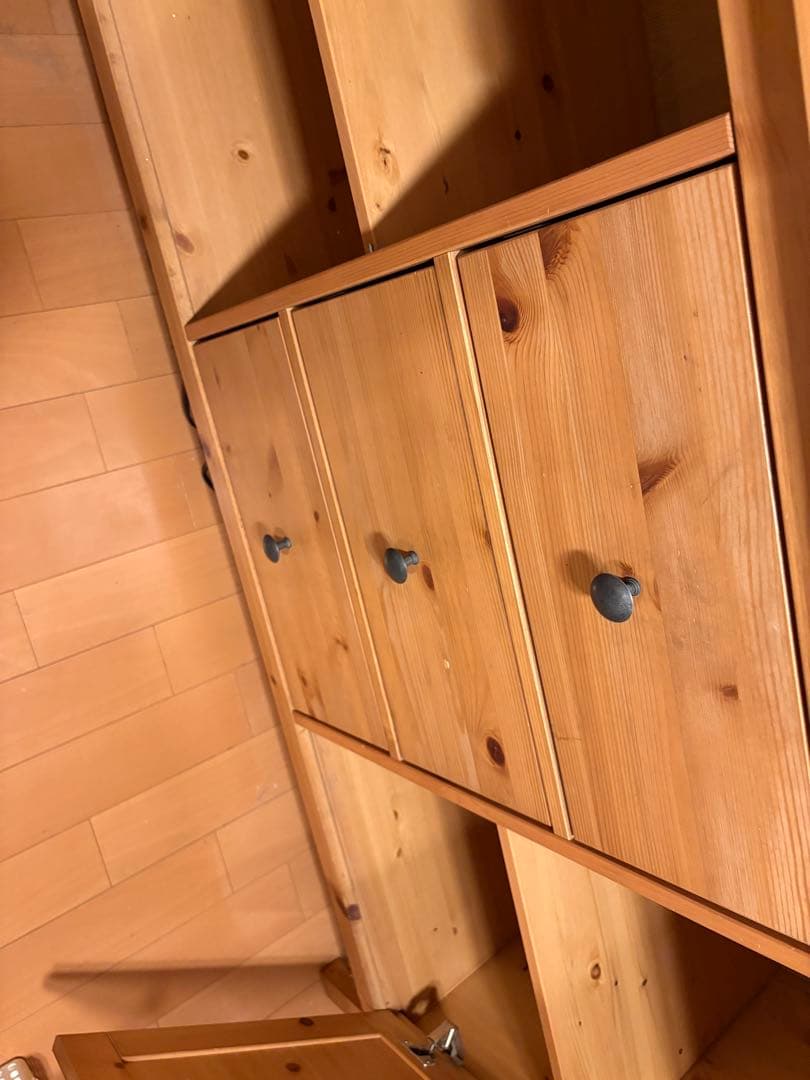 あちこです。ナチュラルウッド 食器棚 引き出し付き