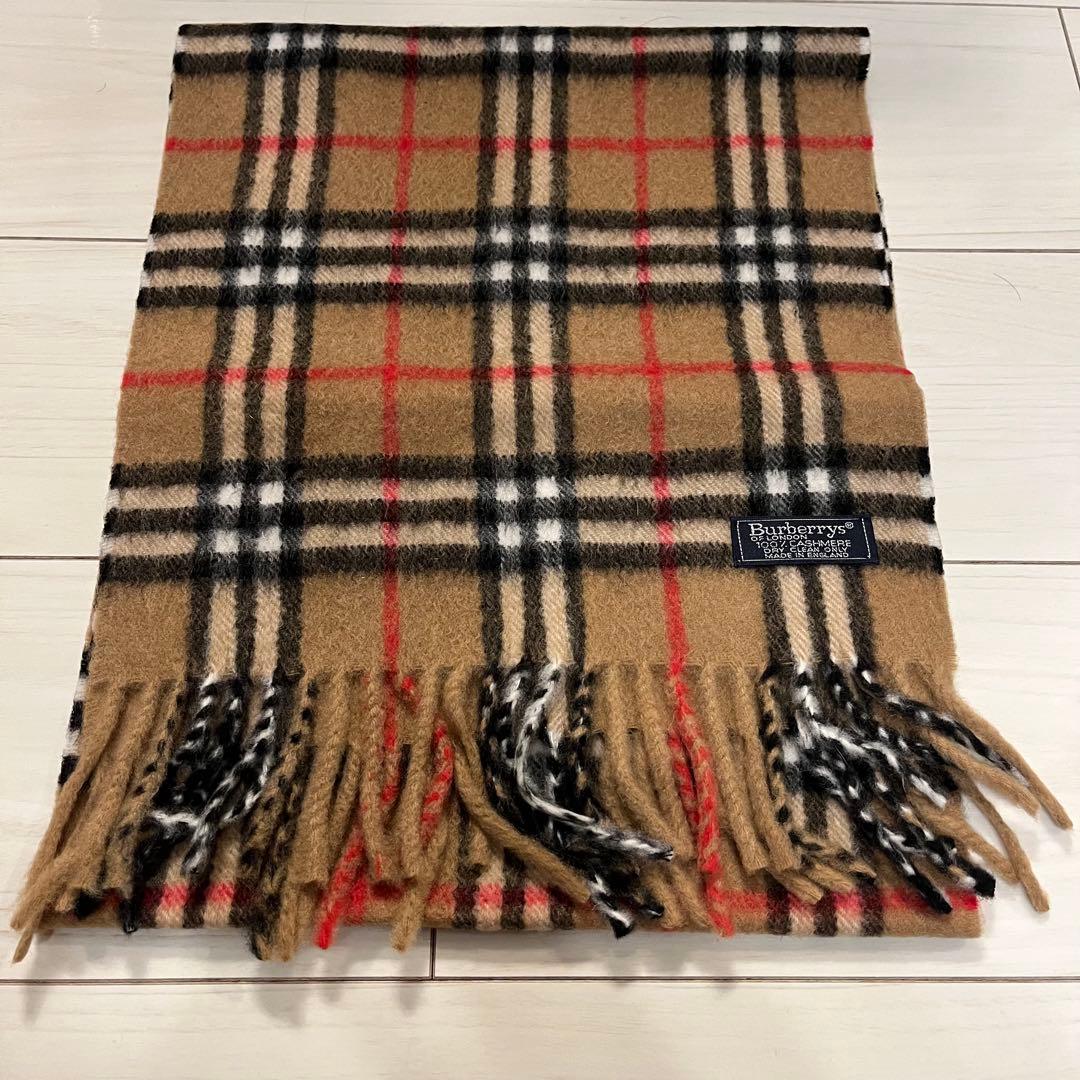 【新品未使用】Burberry カシミヤ100% マフラー　ノバチェック
