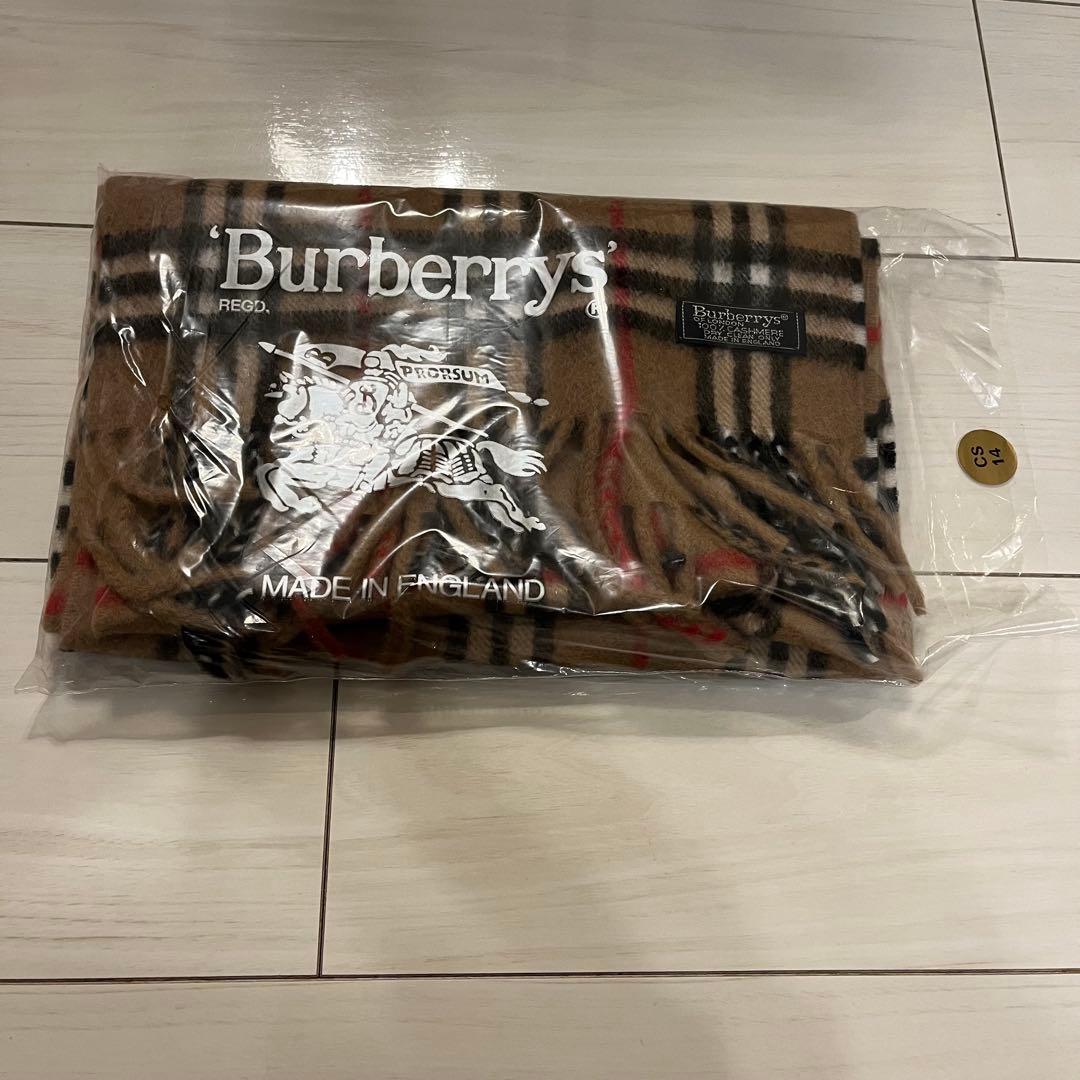 【新品未使用】Burberry カシミヤ100% マフラー　ノバチェック