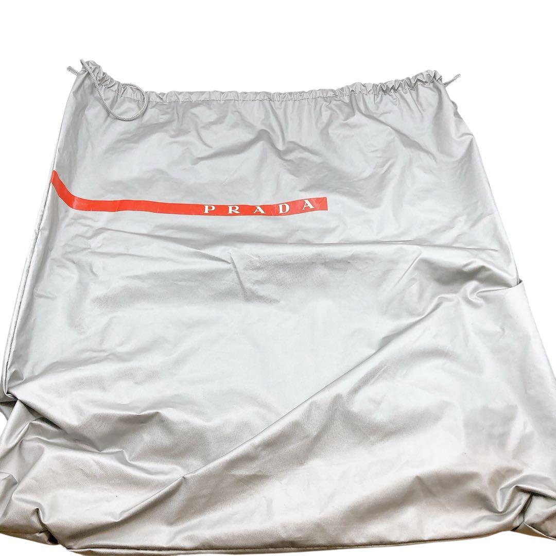 PRADA✨プラダ　スニーカー　ハイカット　サイドロゴ　ネイビー　約25.5cm