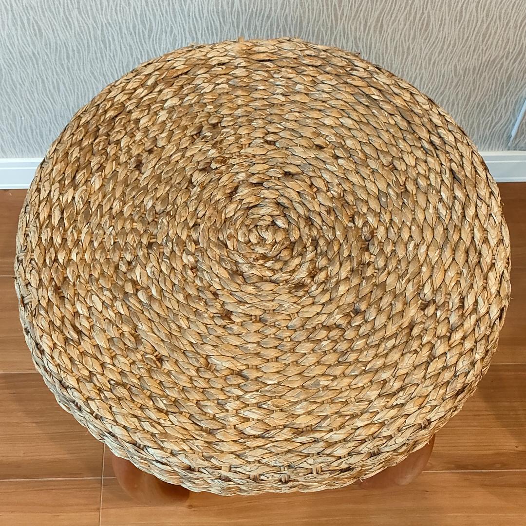 アジアン家具　スツール　ローテーブル　ラウンド　2台セット