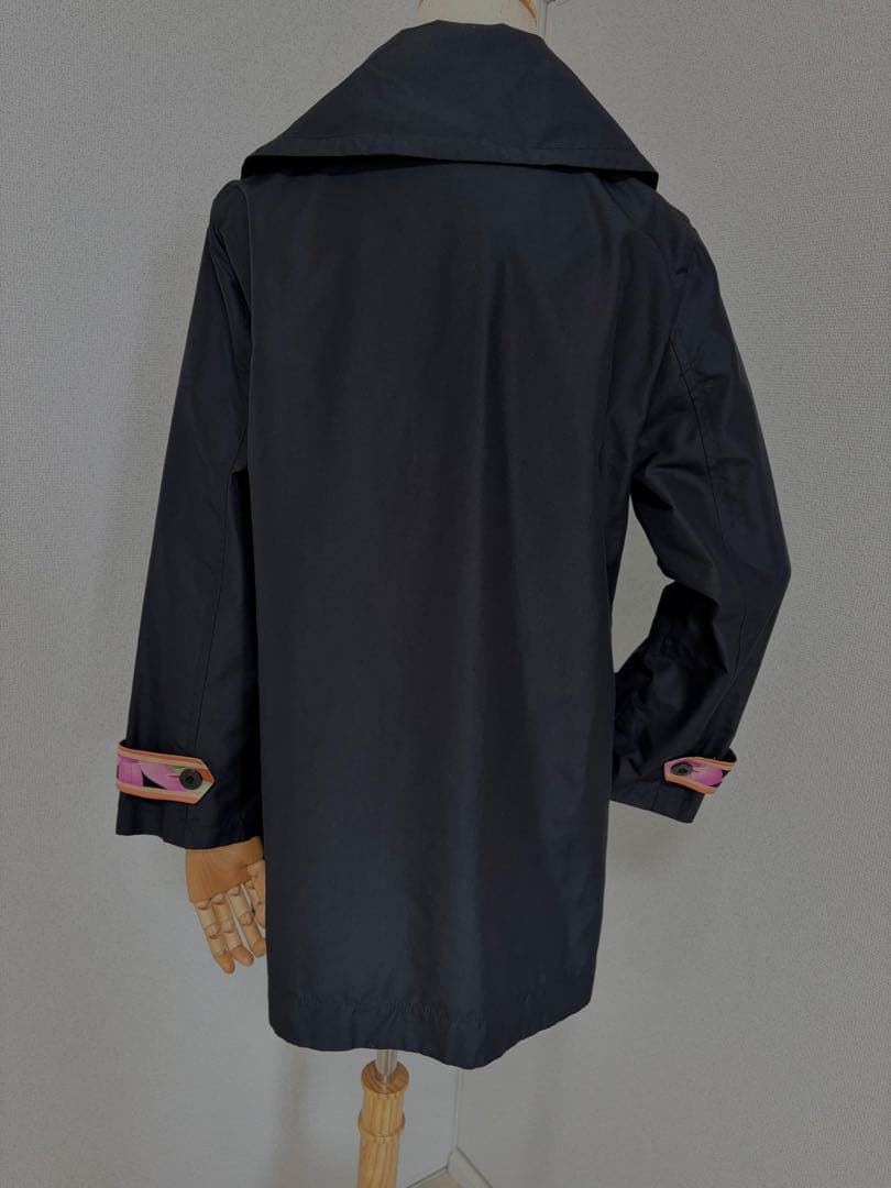 【美品】シルク LEONARD テーラードジャケット M ブラック