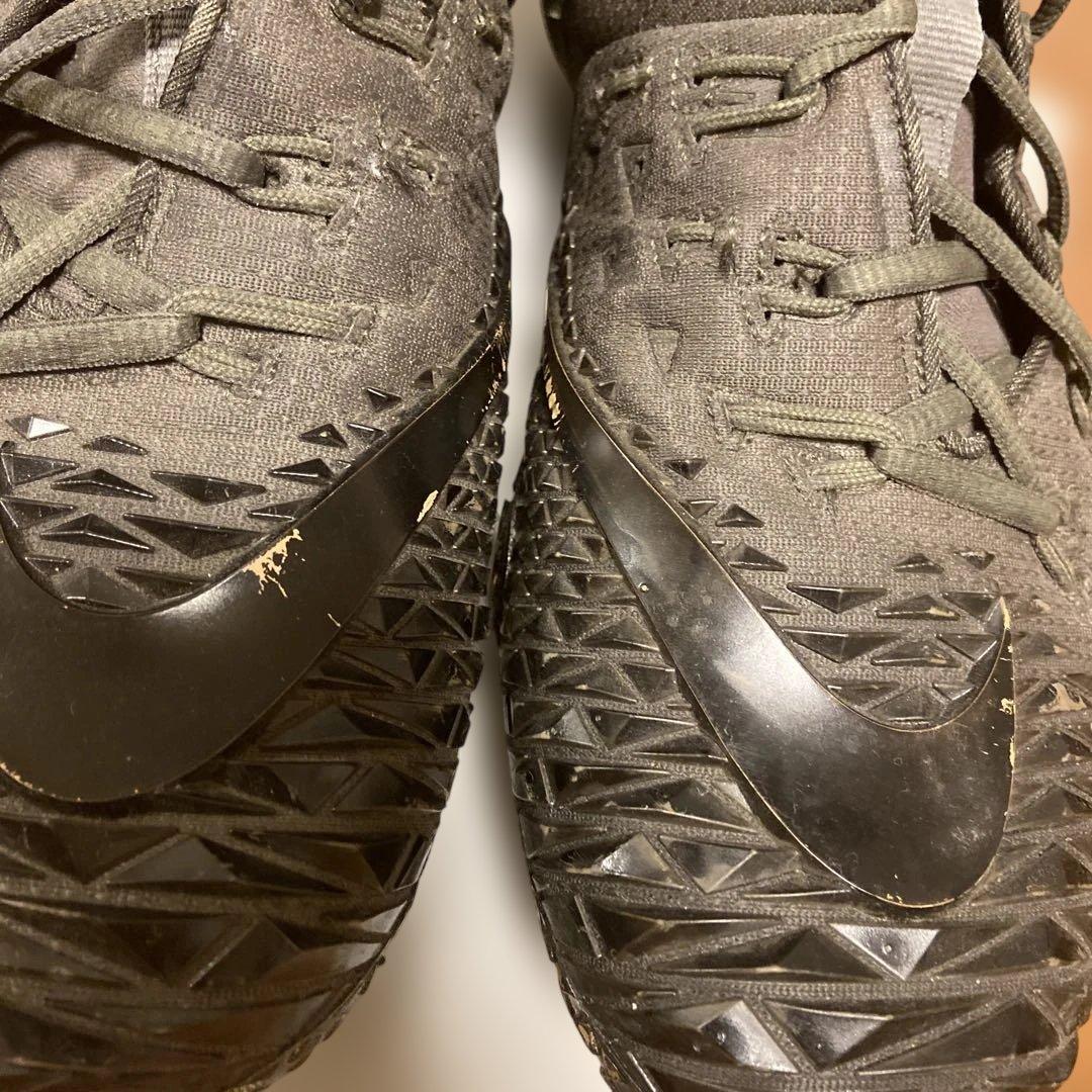 Nike FORCE SAVAGE アメフトスパイク　カーキ　ハイカット28.5