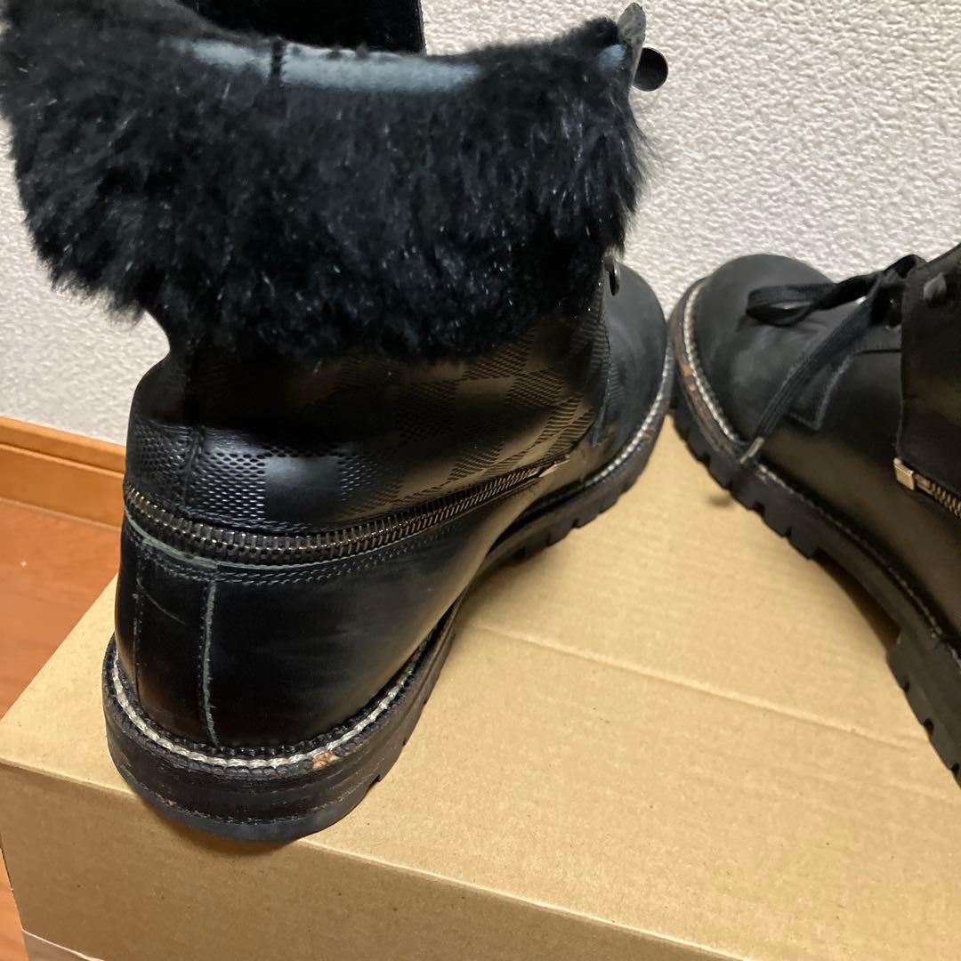 【最高級】ルイヴィトン ダミエ アンフィニ ムートンブーツ 2WAY 黒