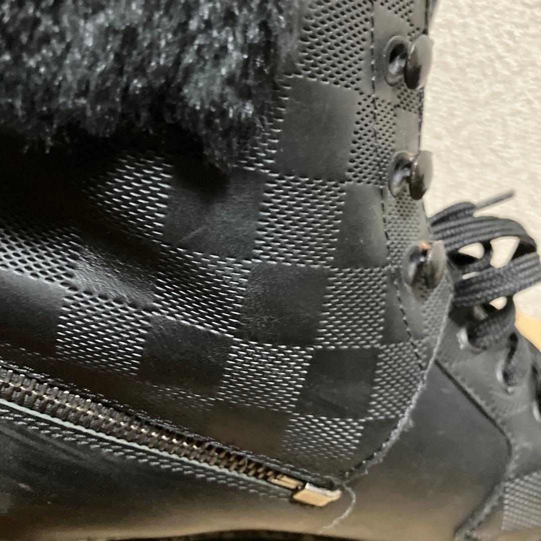 【最高級】ルイヴィトン ダミエ アンフィニ ムートンブーツ 2WAY 黒